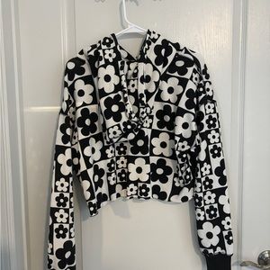 Target Wild Fable Cropped Daisy Hoodie